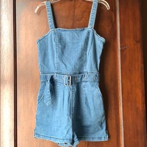 Denim Romper